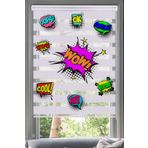 Lotus Popart desenli Zebra Stor Perde- Brillant- Mutfak- Genç Odası- Salon -Popart2