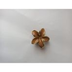 Lotus Saç Tokası – Büyük Boy 8 cm, Tekli Saç Tokası, Lotus Çiçeği Tasarımı (Kahverengi)