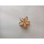Lotus Saç Tokası – Büyük Boy 8 cm, Tekli Saç Tokası, Lotus Çiçeği Tasarımı (Yavruağzı)