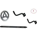 Lotus Yuki Lotus E-Bike Pedal Mili ve Kolu ve Ön Dişli