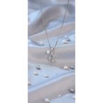 lotusbybuket 316L çelik silver incili deniz kızı kolye