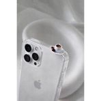 lotusbybuket çikolatalı kahve figürlü sert sararmayan şeffaf kılıf(farklı modeller için soru sorunuz) Beyaz İphone 15 ile uyumlu