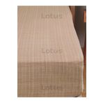 Lotusline Fırça Desen Ranforce Lastikli Fitted Çarşaf Takımı Tek Kişilik Yastıklı Kahverengi 120X200