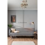 Lotuslıne Lüks Pamuklu Koltuk - Çekyat Örtüsü 170X220 Çift Taraflı Terletmez Kaymaz Toplanmaz Siyah 170 X 220