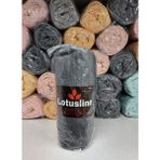Lotusline Ranforce Fitted Lastikli Battal Çift Kişilik Çarşaf Seti (180X200+30)-KOYU Gri - 180 x 200