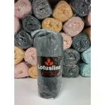 Lotusline Ranforce Fitted Lastikli Battal Çift Kişilik Çarşaf Seti (180X200+30)-Koyu Gri