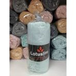 Lotusline Ranforce Fitted Lastikli Battal Çift Kişilik Çarşaf Seti (180X200+30)-Mint