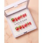 Louesse Beauty Louésse Berry Kiss Takma Tırnak 12’li Çilek Kiraz Desenli Tatlı Nail Sweet Crush - Çok Renkli
