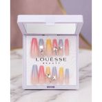 Louesse Beauty Louésse Candy Glow Ombre Takma Tırnak 12’li Pastel Geçişli Taşlı Yazlık Nail - Çok Renkli