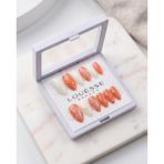 Louesse Beauty Louésse Coral Pearl Takma Tırnak 12’li Şeftali Ton Inci Detaylı Yazlık Nail - Çok Renkli