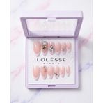 Louesse Beauty Louésse Crystal Kiss Takma Tırnak 12’li Pembe French Kalp Taş Detaylı Zarif Nail Set - Çok Renkli