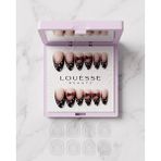 Louesse Beauty Louésse Dark Cherry Takma Tırnak Seti 12’li Siyah Kırmızı Kalp Detaylı Şık Model - Çok Renkli