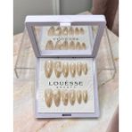 Louesse Beauty Louésse Golden Veil Takma Tırnak 12’li Nude Gold Detaylı Inci Taşlı Zarif Nail Set - Çok Renkli