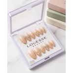 Louesse Beauty Louésse Golden Veil Takma Tırnak Seti 12’li Nude Altın Detaylı Taşlı Premium Şık Model - Çok Renkli