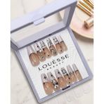 Louesse Beauty Louésse Midnight Muse Takma Tırnak 12’li Siyah Detaylı Taşlı Gece Stil Nail Set - Çok Renkli