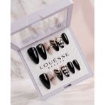 Louesse Beauty Louésse Midnight Pearl Takma Tırnak 12’li Siyah Taşlı Inci Detaylı Nail Set - Çok Renkli