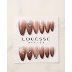 Louesse Beauty Louésse Mocha Glow Takma Tırnak Seti 12’li Kahve Geçişli Taş Detaylı Şık Model - Çok Renkli