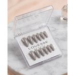 Louesse Beauty Louésse Soft Stone Takma Tırnak Seti 12’li Gri Nude Minimal Doğal Görünüm - Çok Renkli