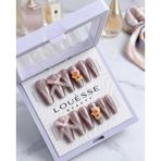Louesse Beauty Louésse Teddy Blush Takma Tırnak Seti 12’li Ayıcıklı Fiyonklu Nude Parlak Şık Model - Çok Renkli
