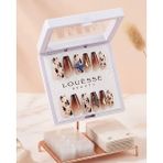 Louesse Beauty Louésse Wild Charm Takma Tırnak Seti 12’li Leopar Desenli Ombre Taşlı Trend Model - Çok Renkli