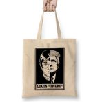 Louis Theroux Vs Donald Trump Bez Çanta Uzun Saplı - Açık Bej - 40 X 40
