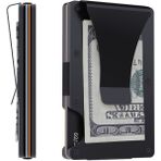 Louise Motto Cardx - Burano Clips - Yeni Nesil Minimalist Cüzdan & Metal Kartlık - Rfid Koruma (Siyah) - 00-Siyah