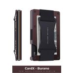 Louise Motto CardX - Burano Strap - Yeni Nesil Minimalist Cüzdan & Kartlık Premium Malzeme, RFID Korumalı (Kahve)