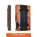 Louise Motto Cardx - Burano Strap - Yeni Nesil Minimalist Cüzdan & Kartlık Premium Malzeme, Rfıd, (TURUNCU)