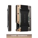 Louise Motto Cardx - Sandstorm Strap - Yeni Nesil Minimalist Metal Cüzdan, Kartlık - Rfid, Kadın Erkek - Çöl Beji