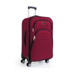 Louisiana Polo 1081 Bordo 4 Teker Kumaş Büyük Boy Valiz