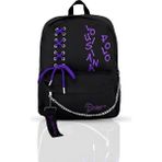 Louisiana Polo 1141 Siyah-Mor Laptop Bölmeli Okul Çantası