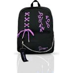 Louisiana Polo 1141 Siyah-Pembe Laptop Bölmeli Okul Çantası