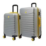 Louisiana Polo 1168 Gri 2'li Orta ve Kabin Boy Valiz Seti