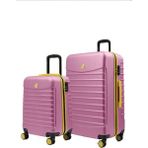 Louisiana Polo 1168 Pembe 2'li Büyük ve Kabin Boy Valiz Seti