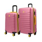 Louisiana Polo 1168 Pembe 2'li Orta Kabin Boy Valiz Seti