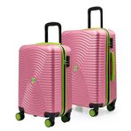 Louisiana Polo 1169 Pembe 2'li Orta ve Kabin Boy Valiz Seti