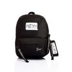 Louisiana Polo Laptop Bölmeli Okul Çantası Hey!!! Siyah Beyaz 1525