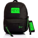 Louisiana Polo Laptop Bölmeli Okul Çantası Hey!!! Siyah Yeşil 1525
