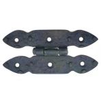 Lounge Antika Tarz Dekoratif Pirinç Düğmeli Menteşe - 117X57 Mm, Oksit Vitrin