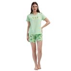 Lounre%100 Pamuk Kadın Şortlu Pijama Takımı