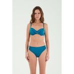 Louren Asansörlü Toparlayıcı Bikini Takım, 38, LRN26YKB21181, PETROL, Kadın