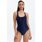 Louren M2716 Lacivert Sporcu Kadın Mayo