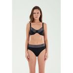 Louren Toparlayıcı Sim Detaylı Telli Bikini Takım, 44, LRN26YKB21167, SİYAH, Kadın