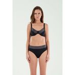 Louren Toparlayıcı Sim Detaylı Telli Bikini Takım, 46, LRN26YKB21167, SİYAH, Kadın