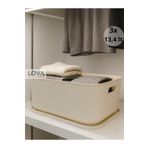 Lova 13,4 Lt Shell Cok Amaçlı Dolap Içi Düzenleyici (3 ADET KREM)