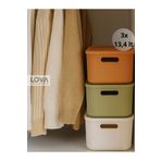 Lova 13,4 lt Shell Cok Amaçlı Dolap İçi Düzenleyici (3 Adet) (Renkli)