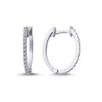 Lova 3030018 Pırlantalı Oval Halka Küpe