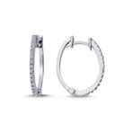 Lova 3030019 Pırlantalı Oval Halka Küpe