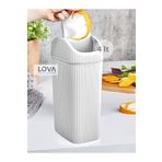 Lova 4 Lt Deco Slim Mutfak,banyo,tezgahüstü Çöp Kovası (KREM)