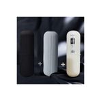 Lova Siyah Gri Beyaz Renklerde 3 Adet Diş Fırçası Diş Macunu Saklama Kutusu Saklama Kabı Organizer